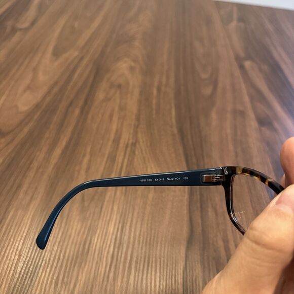 PRADA Eyeglass Frames VPR 180 NAG-101 Blue Brown Tortoise 54-18-135 Italy Made main image 4
